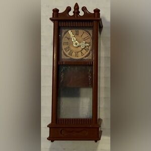 Vintage Dollhouse Grandfather Clock Miniature